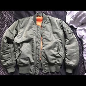 Alpha Industries MA-1 Army Green Bomber Jacket